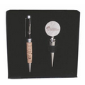 Ballpoint Pen & Wine Stoper Gift Set